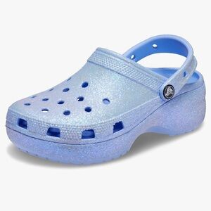 MOON JELLY glitter platform crocs *DISCONTINUED COLOR* sz W8